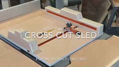 Cross Cut Sled for my DeWalt DWE 7485   HD 1080p
