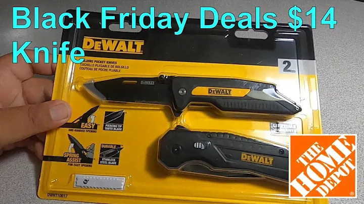Black Friday Deals DeWalt Folding Pocket Knife 2 Pack Home Depot