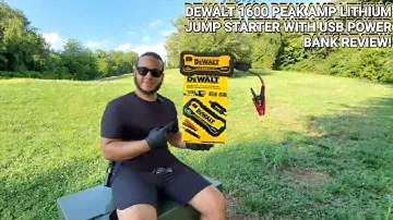 DeWalt 1600 Peak Amp Lithium Jump Starter with USB Power Bank Review!